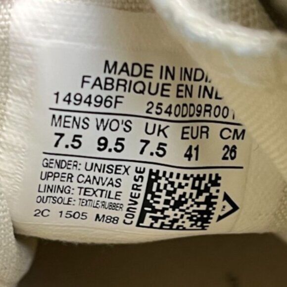 Converse Chuck Taylor All Star High Womens Size 9.5 Red Athletic Shoes Sneakers - Picture 9 of 10